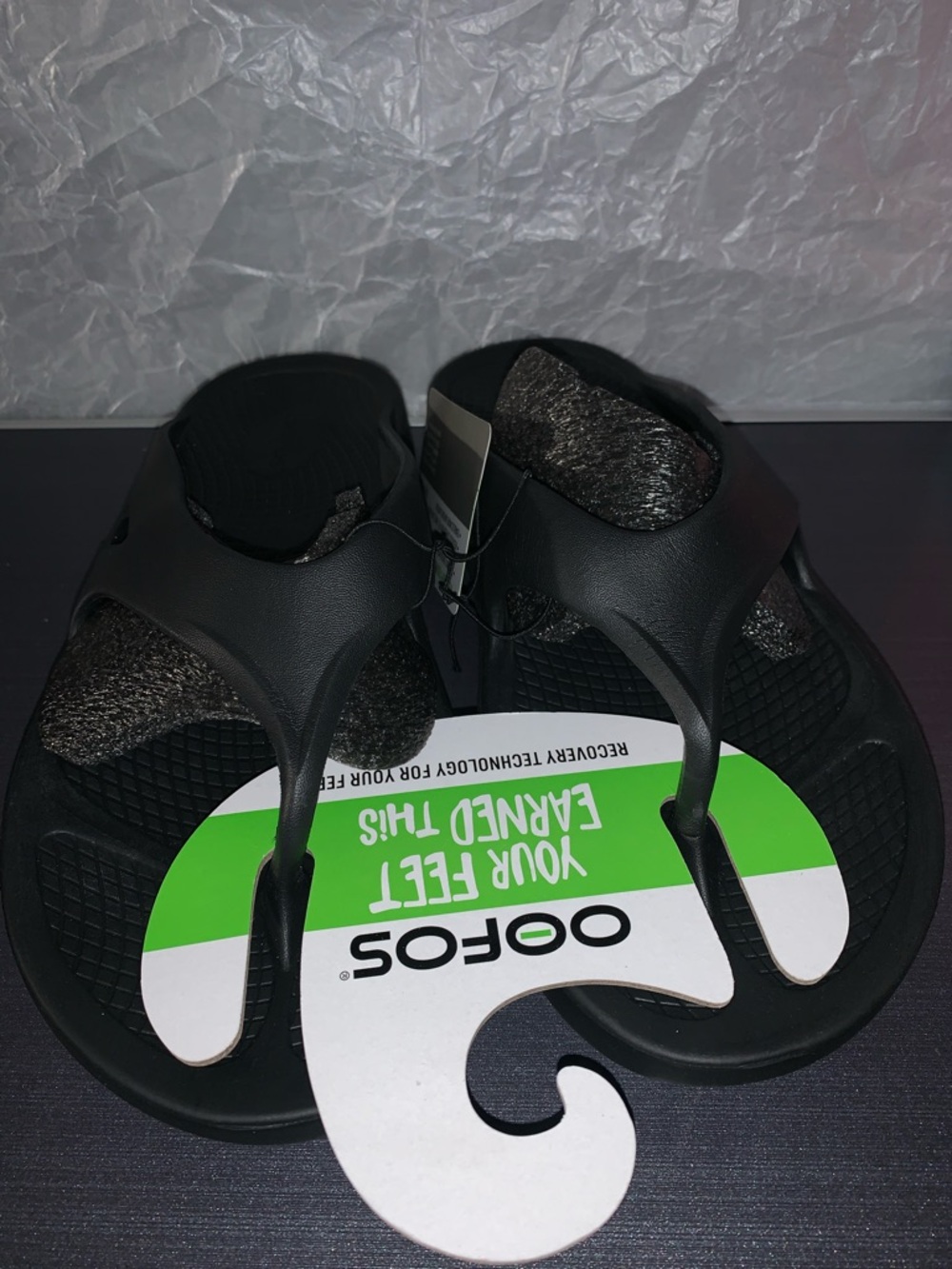 OOFOS Original Thong Sandals M8/W10 - Picture 4 of 5